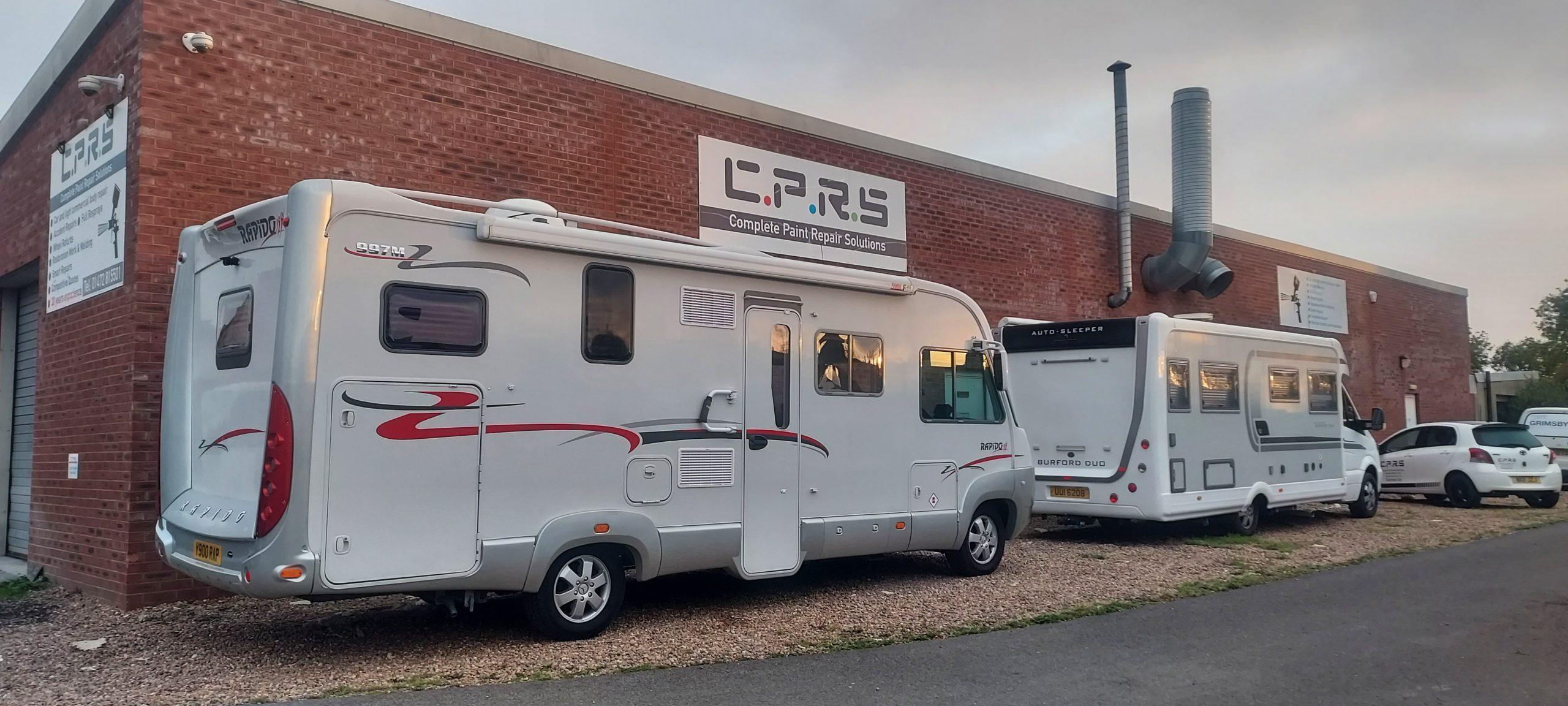 CPRS Grimsby workshop exterior showing the professional repair facility