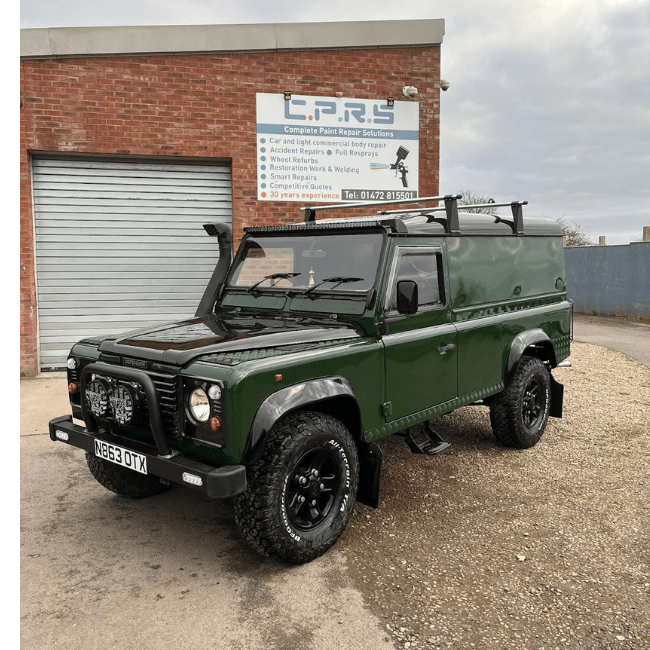Land Rover Defender 110 after full car body respray